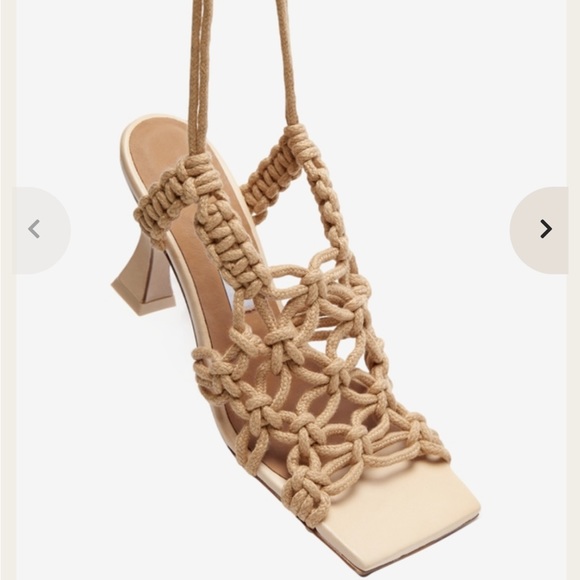 New! MIISTA ‘Braided Rope Ankle Tie’ Sandals - Picture 3 of 16